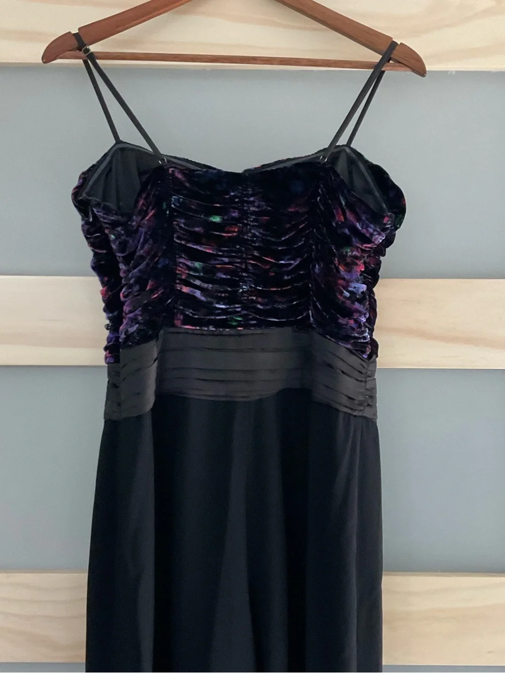 Ramy Brook Velvet Wide Leg Jumpsuit Black Metallic Bustier Adjustable Size 12